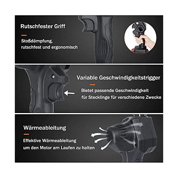 Mini Kettensäge, Akkusäge, handkettensäge Akku 36V, 6 zoll e-Kettensäge mit 2 akku,2 Ketten und 2 führungsschiene,für… – Bild 5
