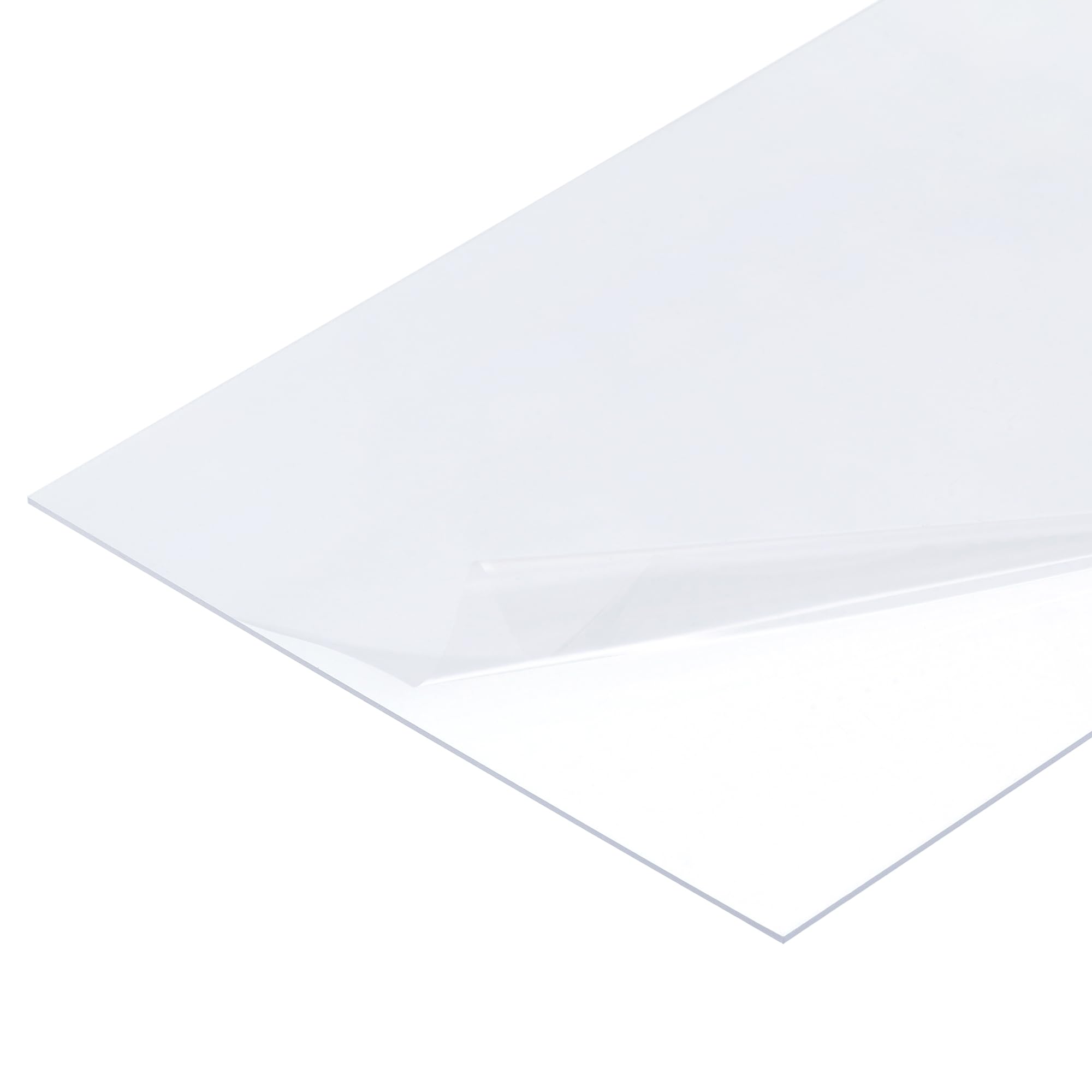 Photo 1 of MECCANIXITY 2 Pack Clear Plastic Sheet Transparency Panel 12x16x0.02'' Plastic Card Flexible Plastic Blanks PET Sheets for Picture Frame Replacement, Crafts