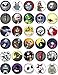Unbranded 30 Edible Cake IMAGE-30 Nightmare Before Christmas Cupcake Toppers