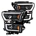 ANZO 111347 Projector Plank Style H.L. Black Clear Amber Ford F-150 15-17
