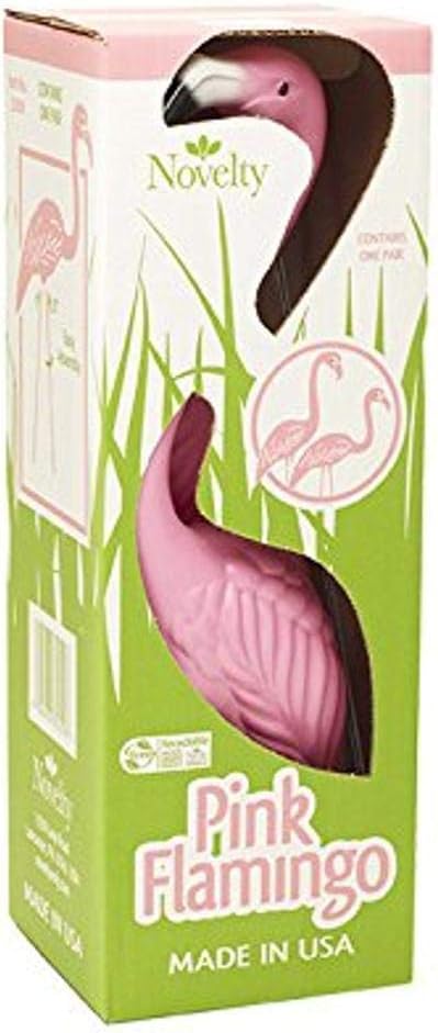 Pink Flamingo Pair, Yard Ornaments, Set of 2