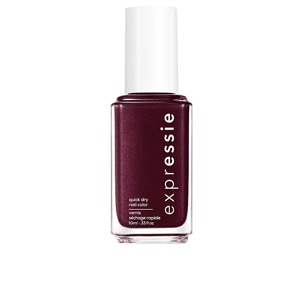 Essie ExprEssie Quick Dry Formula, Red Purple Nail Polish 260 Breaking The Bold