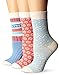 PACT Women's Spring Colors Organic Crew Sock Bundle 3-Pack