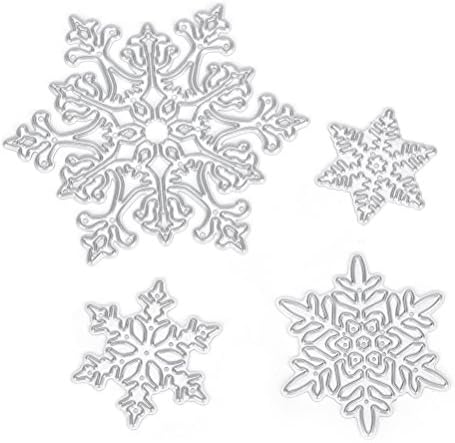 Ensunpals Snowflake Shape Cut Cutting Dies Stencils DIY Scrapbook Card Making Decoration Tool Gift
