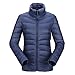 JJMG Women's Packabe Ultra Light Weight Down Coat Short Jacket Outwear Blazer (Medium, Navy)