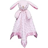 Pro Goleem Loveys for Babies Bunny Security Blanket Baby Girl Gifts Newborn Soft Pink Lovie for Infant and Toddler Snuggle Toy Stuffed Animal, Pink 16 Inch