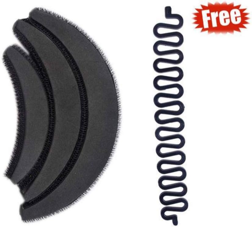 Chanderkash Hair Puff Maker With Free 1 Ponytail Choti Maker, Black (Pack Of 3)