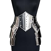 NAVCRAFTS Renaissance Iron Tasset Belt Medieval Knight Steel Hip & Thigh Armor for Women | Functional Lady Warrior Costume for Cosplay, LARP, Reenactment & Fantasy Festival Events Gift.