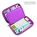 SOOCUTE Elegant Fox Hardtop Pencil Holder Cute EVA Pencil Case with Big Capacity for Kids (Purple)