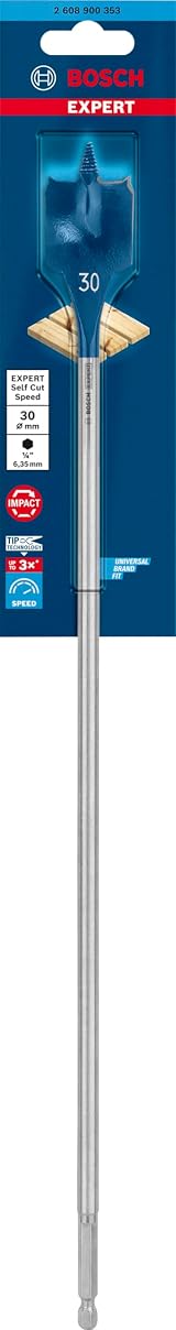 Bosch EXPERT Self Cut Speed Spade Drill Bit 30 mm x 400 mm view 2