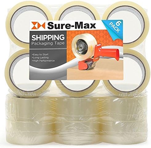 Direct Rolls Carton Sealing Clear Packing Tape Box Shipping - Heavy Duty, 2.1 Mil, 55 Yards, 18 Rolls