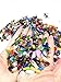 TR318 Brand Pebble Gravel for Fish Turtle Tank Landscape Bottom Decoration Colorful Opal Glass Sand Stone Rocks Glass Ornament for Fantastic Garden or Yard (Colorful)
