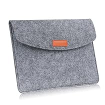MoKo 7-8 Inch Felt Sleeve Bag, Portable Carrying Protective Tablet Case Cover, for Apple iPad mini 1 / 2 / 3 / 4, Samsung Galaxy S2 8.0, Tab E 7.0 / 8.0, Tab A 8.0, Tab 3 8.0, Tab 4 8.0, Light GRAY