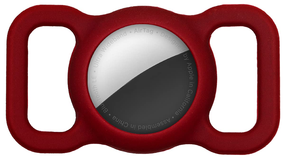 Sichy Pet Silicone Protective Case for Apple Airtag GPS Finder Dog Cat Collar Loop, Pet Loop Holder for Air_tag, for Apple Locator Tracker Anti-Lost Device