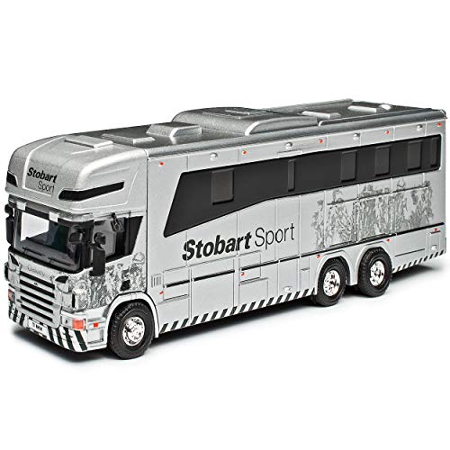 Scania P380 Pferdebox Silber Eddie Stobart LKW mit Sockel 1/76 Atlas Sonderangebot Modell Auto mit individiuellem… – Bild 3