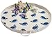3 Sprouts Play Mat & Toy Storage Bag - Large Portable Toy Organizer, Kids Toy Bag for Boys & Girls - Playroom Storage & Activity Mat, Whale