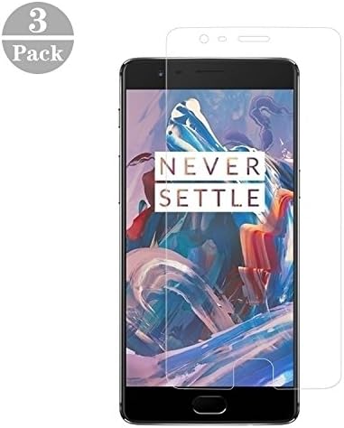 OnePlus 3/OnePlus 3T Screen Protector [3-Pack], Curvologys Full Screen Coverage 3D PET HD Screen Protector HD Clear Anti-Bubble Film for OnePlus 3/OnePlus 3T