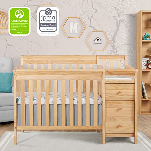 Dream On Me Jayden 4in1 Mini Convertible Crib And Changer in Natural