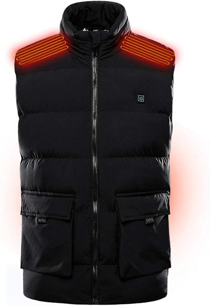 WSZ Heated Body Warmer for Men with Power Bank, Electric Heated Vest