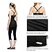 Baleaf Women's Yoga Cami Tank Top Built in Shelf Bra Black Size M