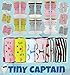 Tiny Captain Toddler Girls Grip Socks - Baby Toddler 1-3 Year Old Cat Socks Non Slip/Anti Skid Gift Set (Pink, White, Yellow - 6 Pairs, 1-3 Year Old)