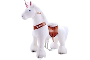 PonyCycle U404 Ride-On White Unicorn - Medium