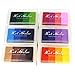 Miraclekoo Craft Ink Pads for Kids Washable Stamp Ink Pad for Rubber Stamps,Paper,Wood,Fabric,Set of 6,24 Colors