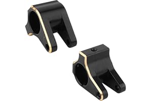 RZXYLRC Black Brass Rear Axle Linkage Bracket Link Mount for Axial SCX10 PRO 1/10 RC Crawler Car Upgrade Part,2PCS (Rear Link Mount)
