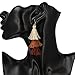 Tassel Dangle Threader Drop Earrings Ear Studs Layered Fringe Thread Hoops Linear Tribal Charms Jewelry Purple Tone