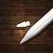 KeyEntre Replacement Tip Compatible with Apple Pencil, [2-Pack] Nib Replacement 2 PCS Nib Cover Compatible with iPad Pro 10.5 inch 12.9 inch 9.7 inch Apple Pencil 1/2 Apple Pencil Accessories, White
