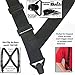 Holdup Airport Friendly/No Buzz Suspenders for Men (Black 1 1/2