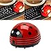 Ladybug Cartoon Mini Vacuum Cleaner Cordless Corner Desktop Vacuum Cleaner Mini Cute Vacuum Cleaner Dust Sweeper Battery Operated