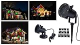 DELONIX Projection Christmas Light Christmas Projection Light Snowflake Spotlight 12 Gobo RGBW Dynamic LED Projector Light for Thanksgiving Halloween Valentine St.Patrick's Easter and Birthday Party