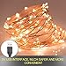 LED String Lights, Waterproof Fairy String Lights 100 Leds 33ft Starry String Lights USB Powered Copper Wire Lights for Bedroom, Patio, Party, Wedding, Christmas Decorative Lights (Warm White)