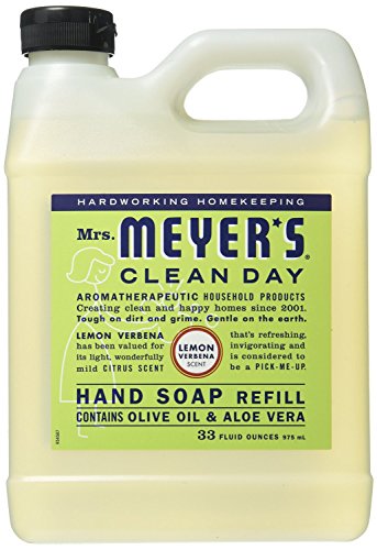 Earth Friendly, Mrs. Meyers Liquid Hand Soap Refill, 33 Oz, Lemon Verbena Scent, Pack of 2