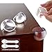 Honeypie: Table Corner Guards (12pcs - Transparent) - Child Proofing corner bumpers - Baby Proofing Edge Guard to Keep Kids Safe - Cabinet Locks Included (2pcs)