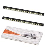 LEDKINGDOMUS 2x LED DRL 18SMD 5730 COB Car Auto DRL Daytime Running Light Waterproof (White) High Power 29W