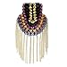 KODORIA Pair Shoulder Epaulettes Badge Tassel Chain Shoulder Brooch Epaulet Emblem Suit Badges