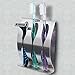 Mkono Toothbrush Razor Holder Self-Adhesive Durable Stainless Steel Stand Bathroom Accessories for Home Storage, 3Holes