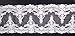 5 Yards Vintage Embroidered Lace Edge Trim Ribbon Wedding Applique DIY Sewing Craft,21CM Widths (K-5yards, White)