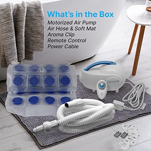 SereneLife Electric Bathtub Bubble Massage Mat Waterproof Tub