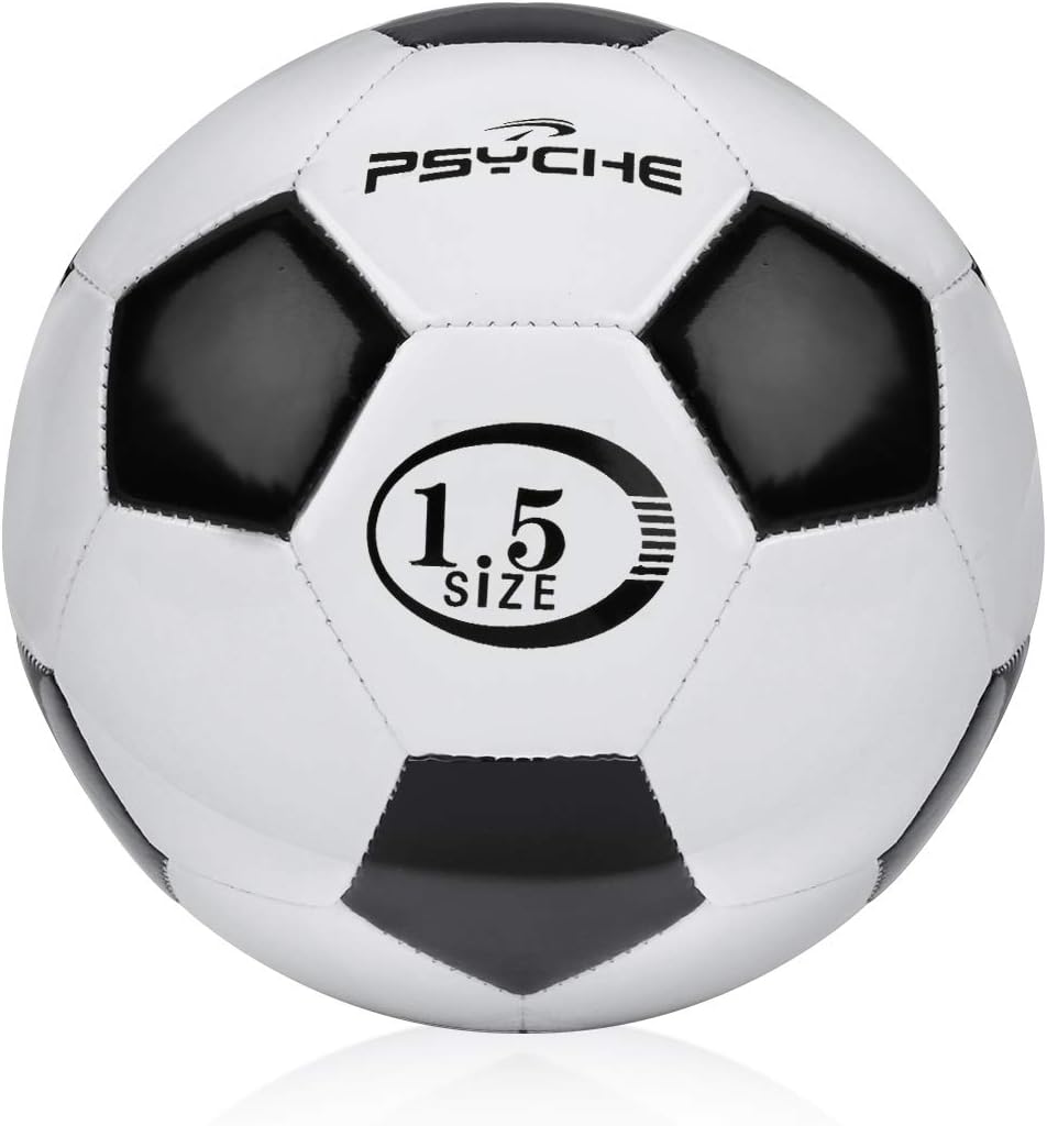 Mini Football Size 1.5, Small Footballs for Baby/Toddlers, Toy Balls for Indoor and Outdoor Play Games, Soft and lightweight(160g)