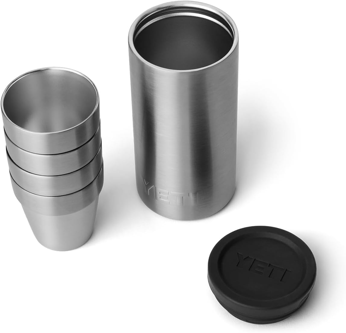 YETI Rambler Shot Glasses with Carrying Case, Stainless Steel