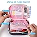 2pcs Portable Mini First Aid Kit, Multifunction Travel Medicine Storage Bag Emergency Kit for Outdoor Sports Home Office Camping Hiking Cycling - Just Empty First Aid Bag (Pink and Gray)