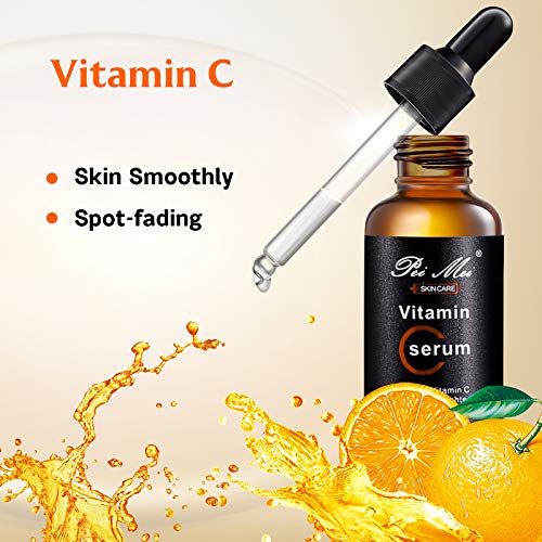 Vitamin C Serum For Face, Natural Moisturizing & Anti Acne Serum, Anti Aging Facial Serum, Reduce Appearance Of Wrinkles, Dark Circles, Fine Lines, Sun Damage