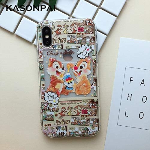Twinlight Doodle Graffiti Cute Minnie Mickey Mouse Pooh Cartoon Toy Story Clear Soft TPU Cover Case for iPhone Xs Max XR X 7 8 Plus (Style 11, for iPhone 7)