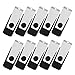 TOPESEL USB Storage Flash Drive,100PCS 1GB USB 2.0 Flash Drive Bulk Pack, USB Flash Drives Thumb Drives USB Stick Flash Memory Stick (1G, 100 Pack, Black)