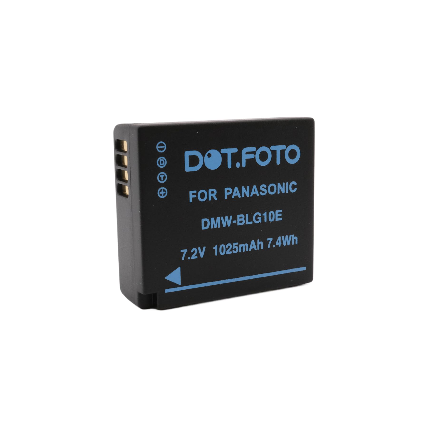 Dot.Foto DMW-BLE9, DMW-BLE9E, DMW-BLG10, DMW-BLG10E Premium 7.2v / 1025mAh Rechargeable Battery for Panasonic DC-TZ99, DC-TZ90 DMC-TZ100 DMC-GX7 DMC-TZ80 DC-LX100 II, DMC-GF6 DMC-GX80 DC-GX9