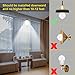 Aukora 9W Motion Activated LED Bulb - E26/E27 Motion Sensor Light Bulb Outdoor/Indoor LED Dusk to Dawn Bulbs with Motion Detector for Front Door Garage Basement Hallway Stairs(Cold White 2 Pack)