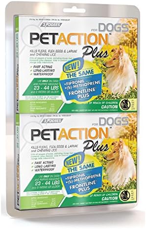 PetAction Plus for Canines, 6 Doses Medium Canines 23-44 Lbs.